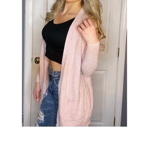 light pink cardigan💕